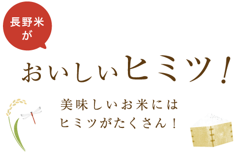 長野米がおいしいヒミツ